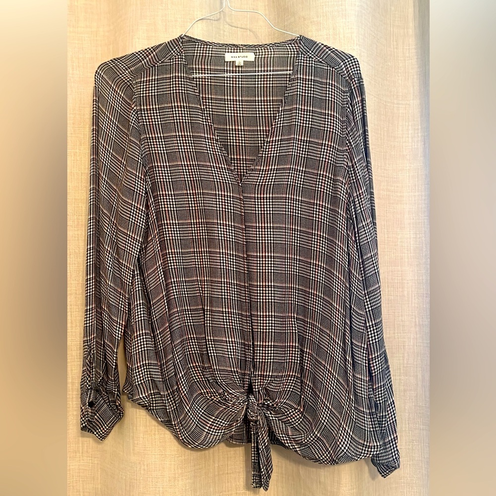 Plaid blouse